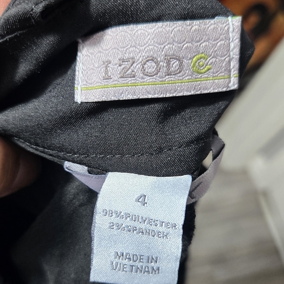 Izod Black Golf Skort Sz 4 Good Condition - Picture 2 of 9